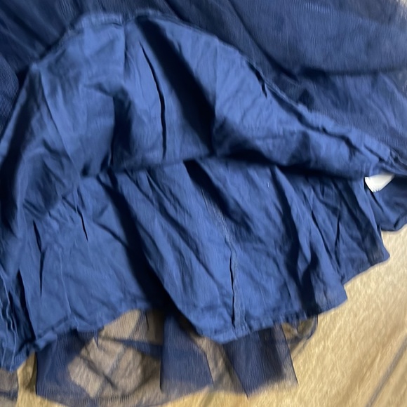 Gap Beautiful Navy & Silver Tiered Tulle Skirt in size Medium (8/9) - Picture 3 of 4